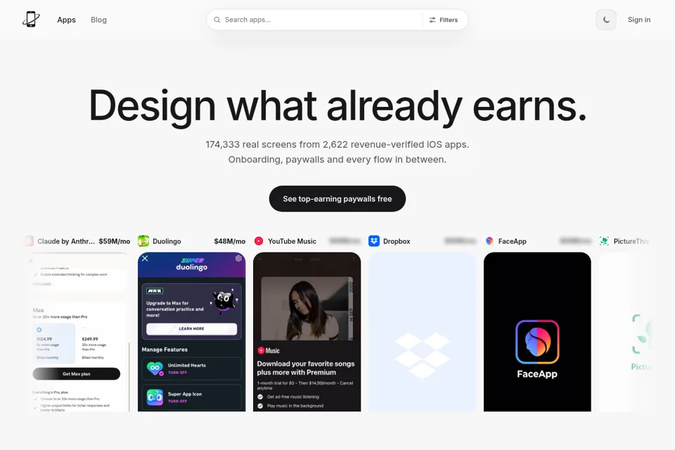 Landing page preview