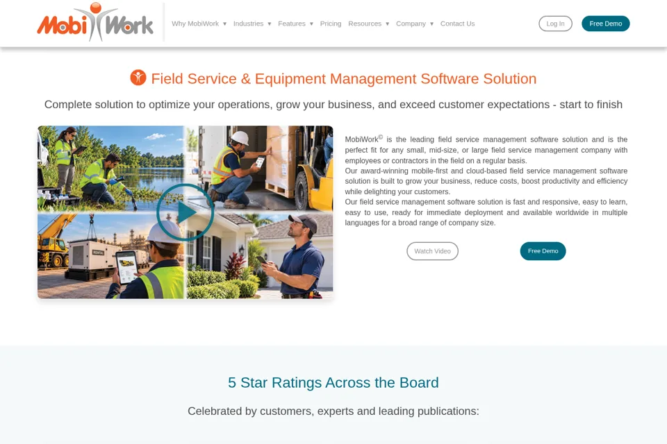 Landing page preview