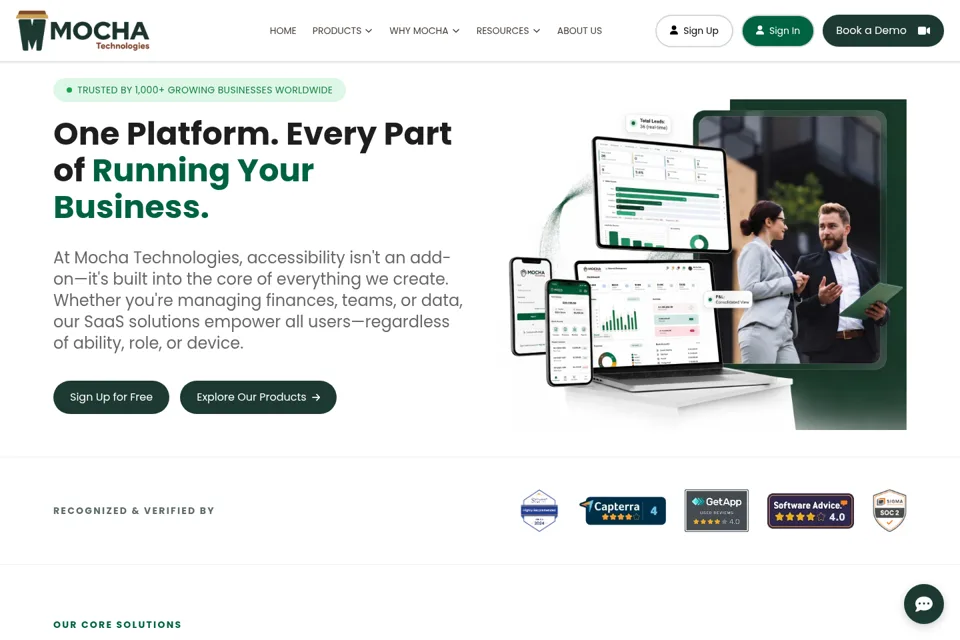 Landing page preview