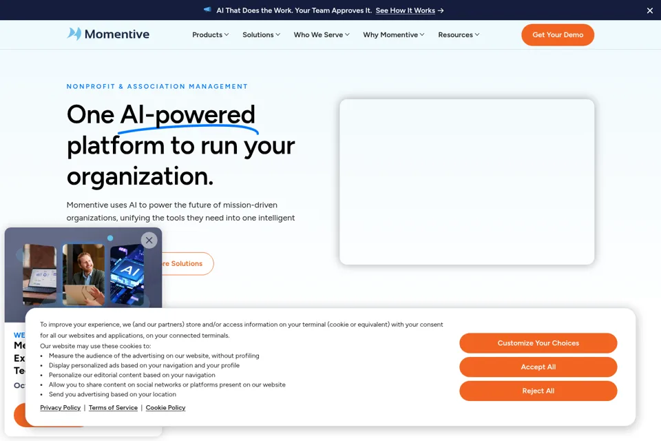Landing page preview