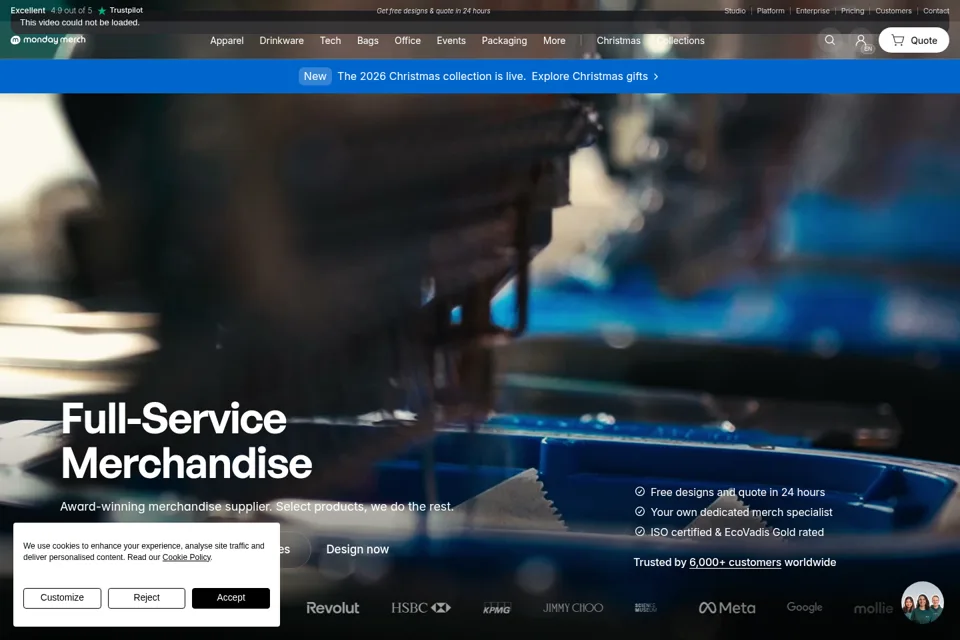Landing page preview