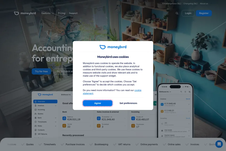 Landing page preview