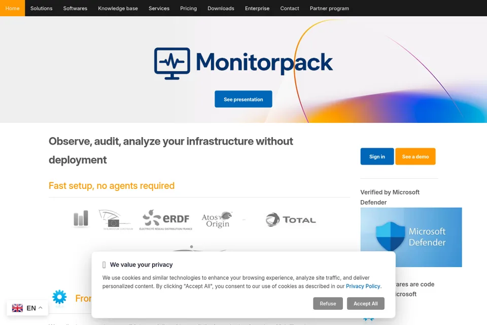 Landing page preview