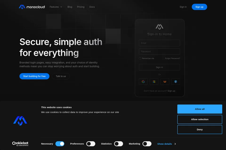 Landing page preview