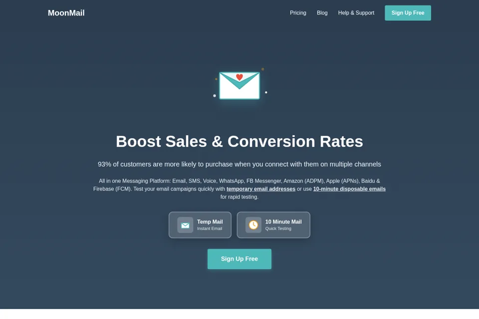 Landing page preview