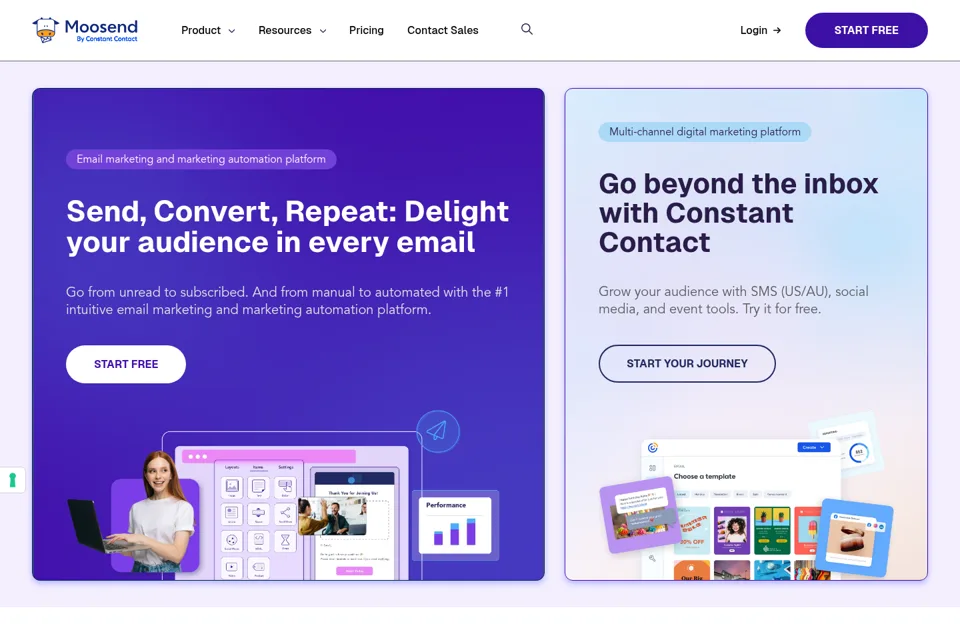 Landing page preview