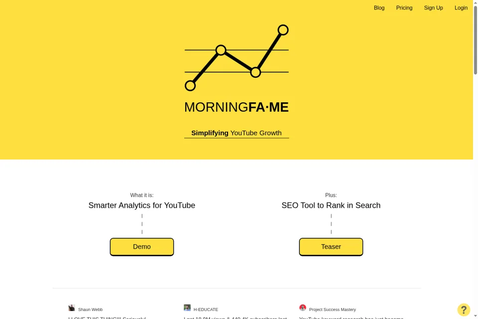 Landing page preview
