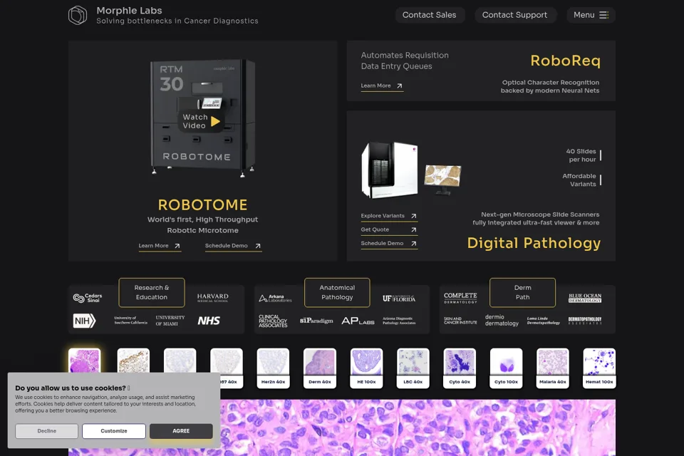 Landing page preview