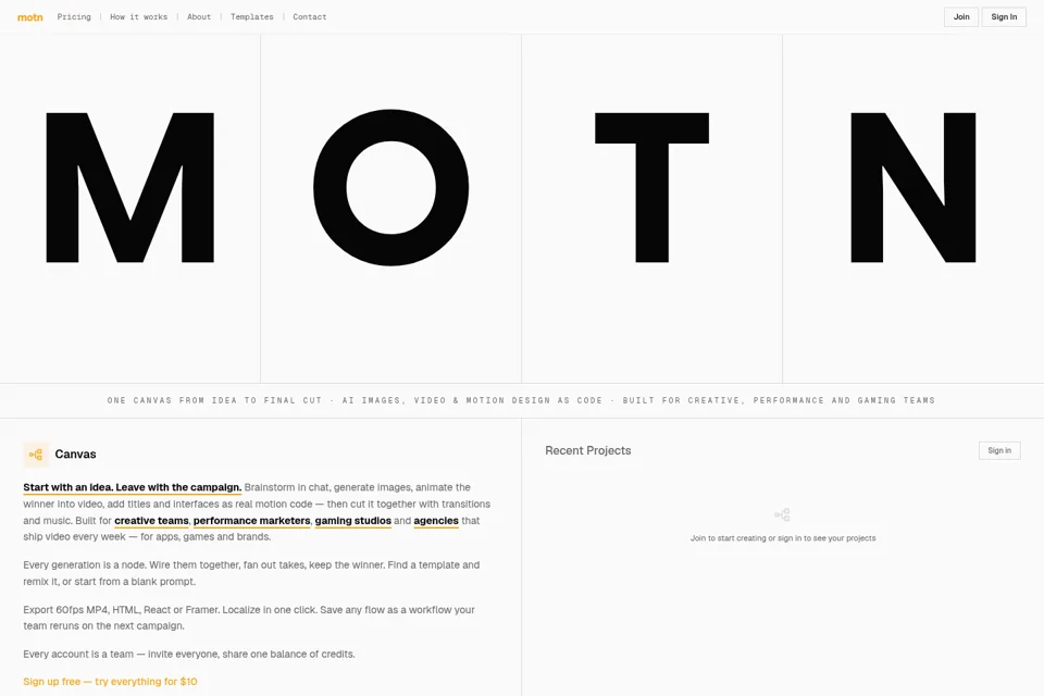 Landing page preview