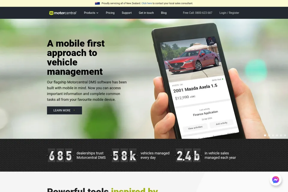 Landing page preview