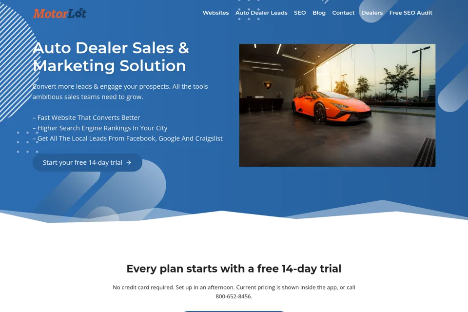 Landing page preview