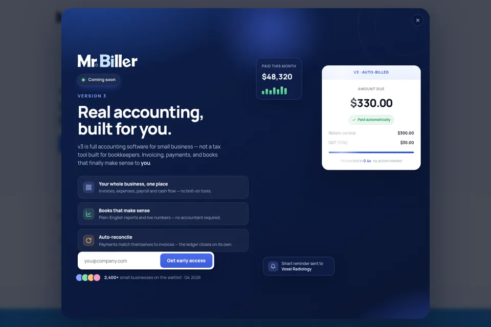 Landing page preview