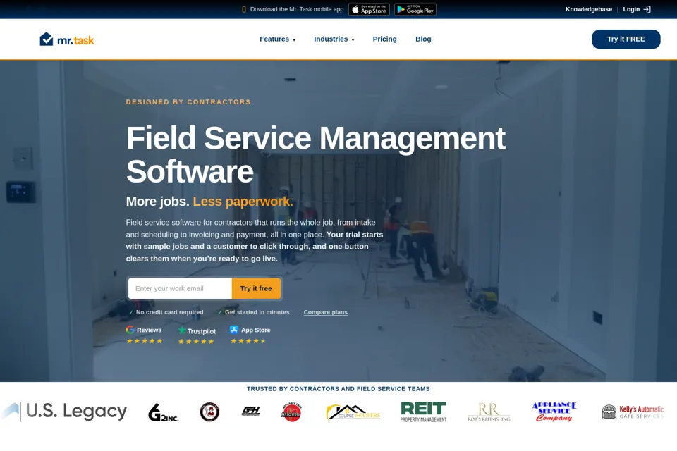 Landing page preview