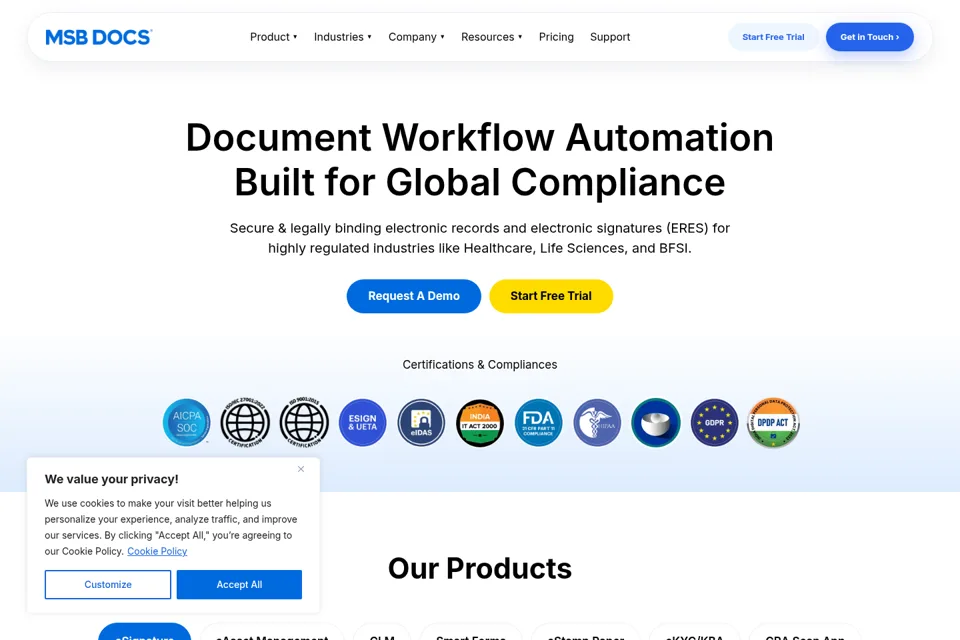 Landing page preview