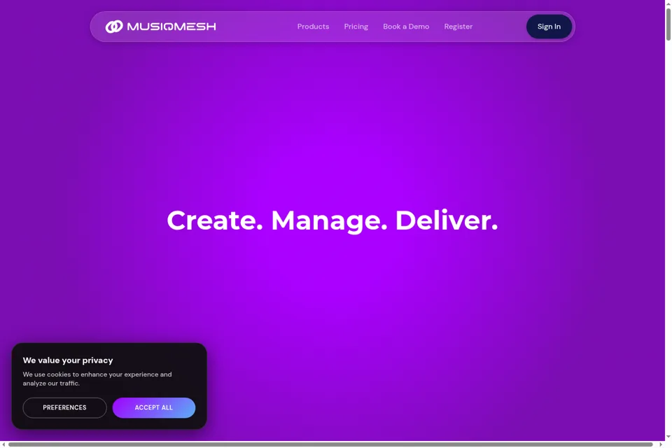 Landing page preview