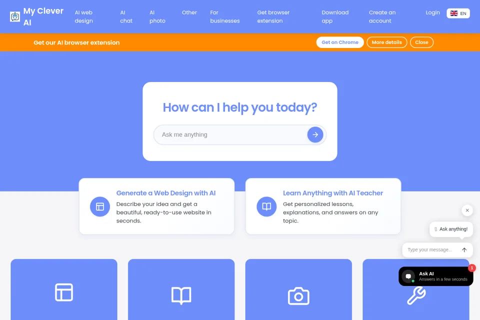 Landing page preview