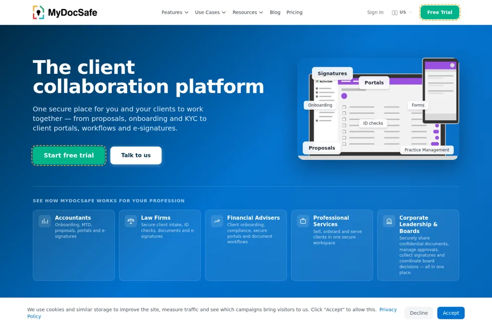 Landing page preview