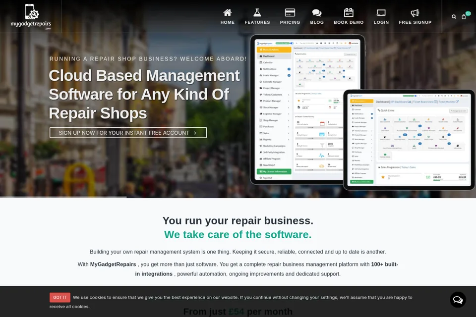 Landing page preview