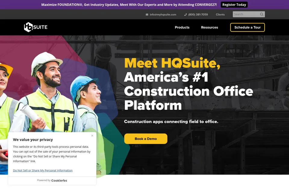 Landing page preview