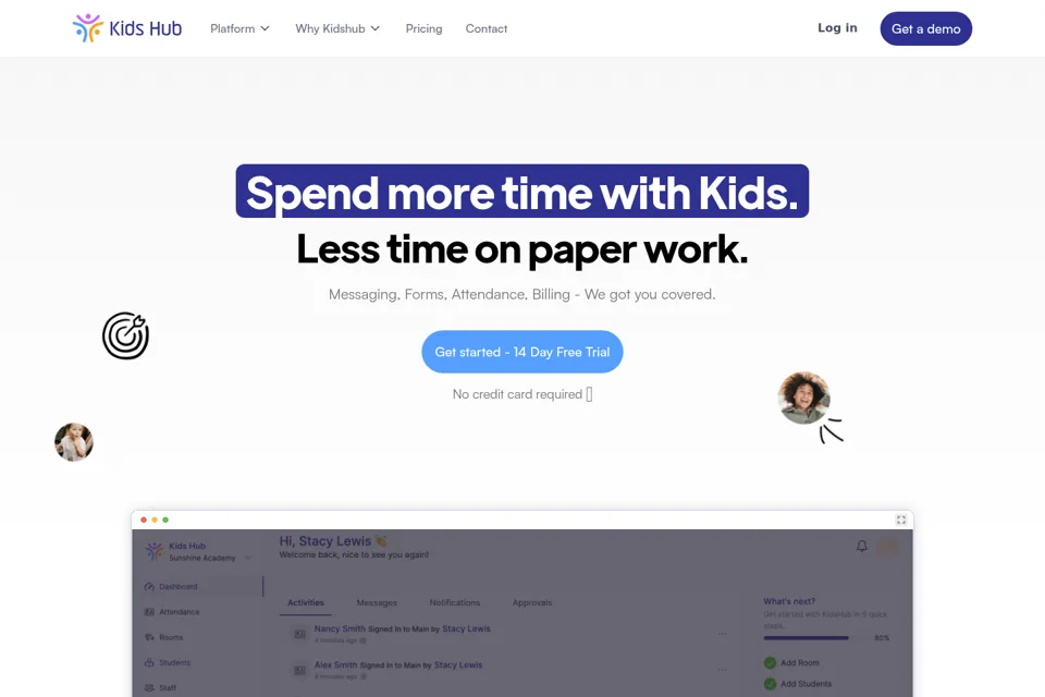 Landing page preview