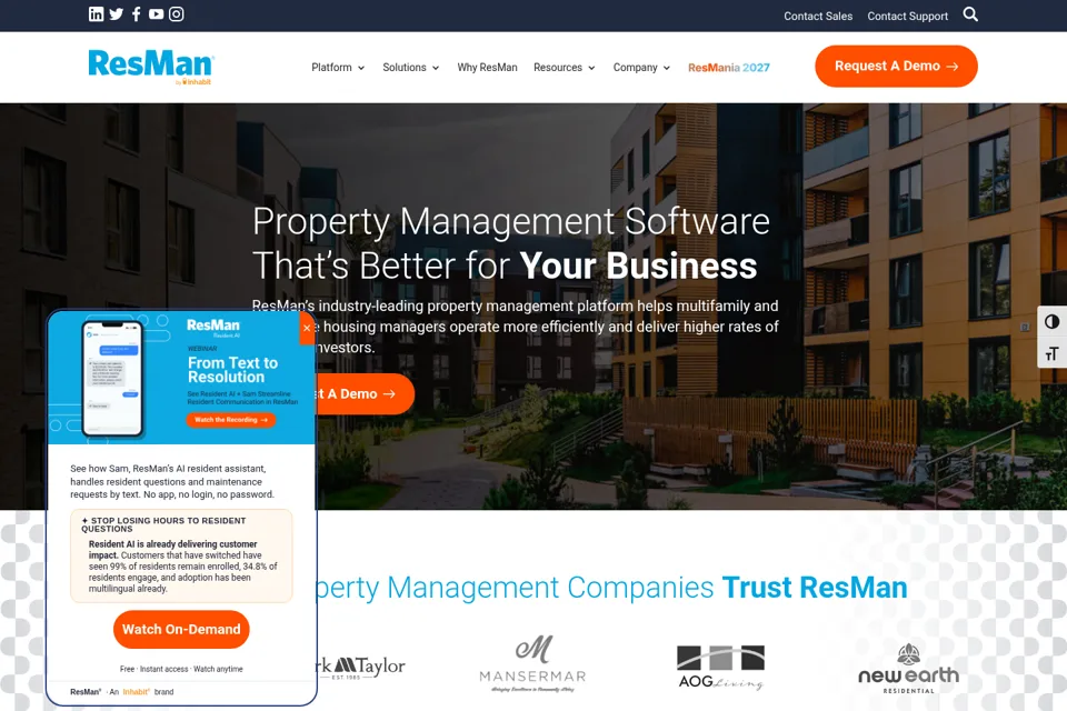Landing page preview