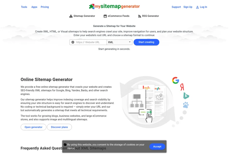 Landing page preview