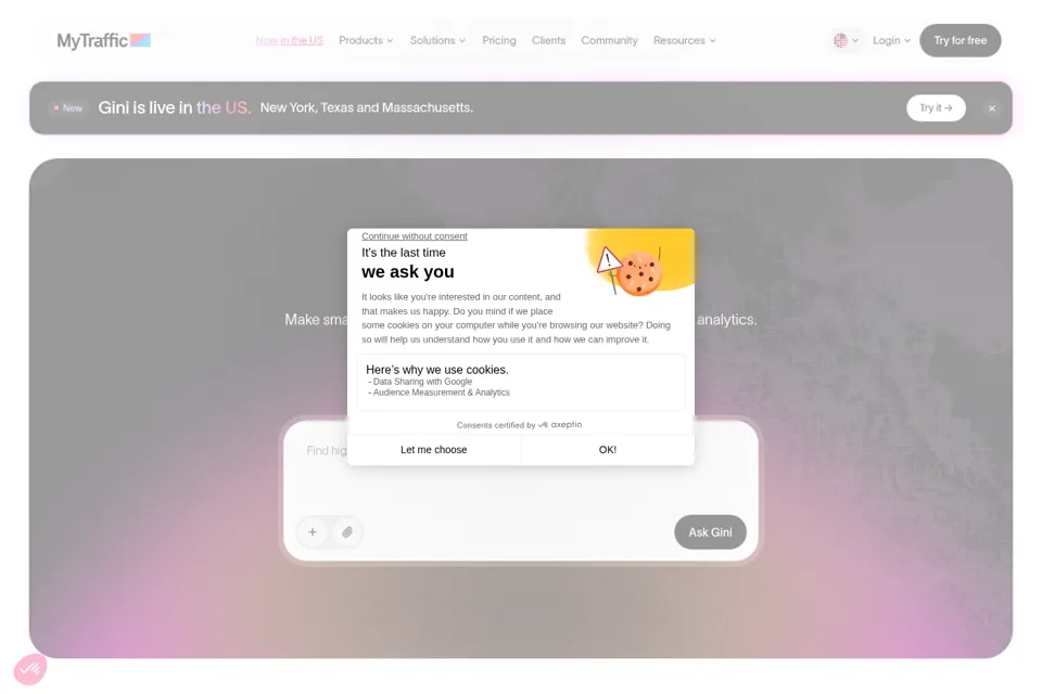Landing page preview