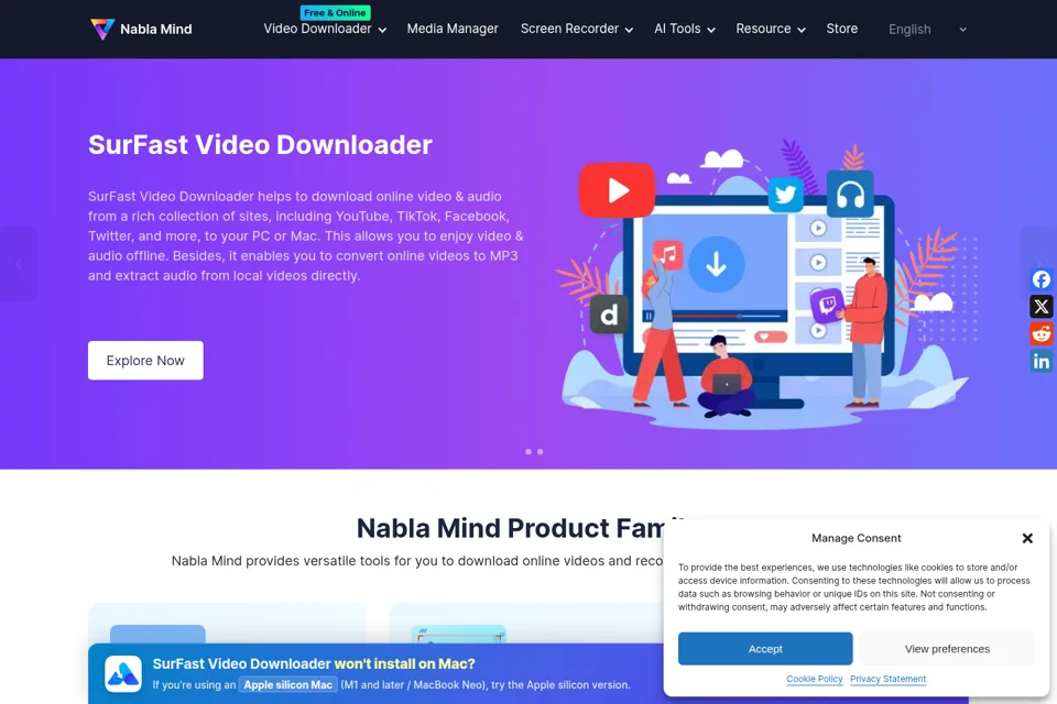 Landing page preview