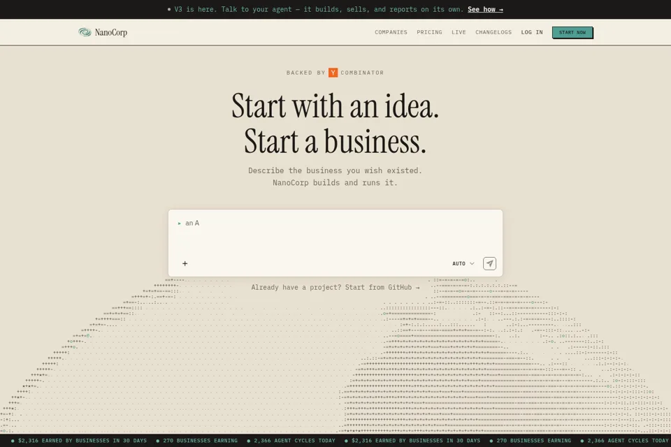 Landing page preview