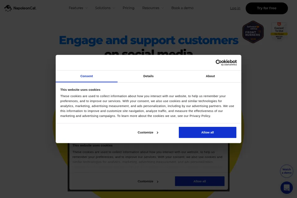 Landing page preview