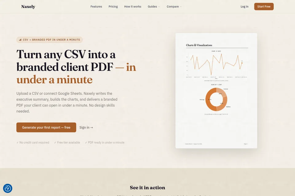 Landing page preview