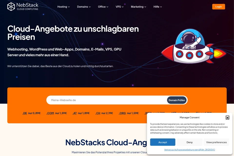 Landing page preview