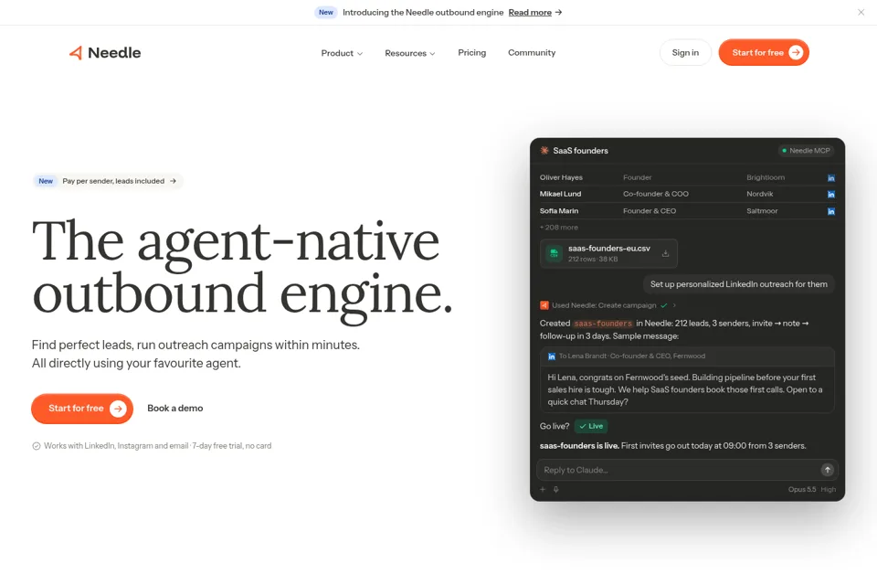 Landing page preview
