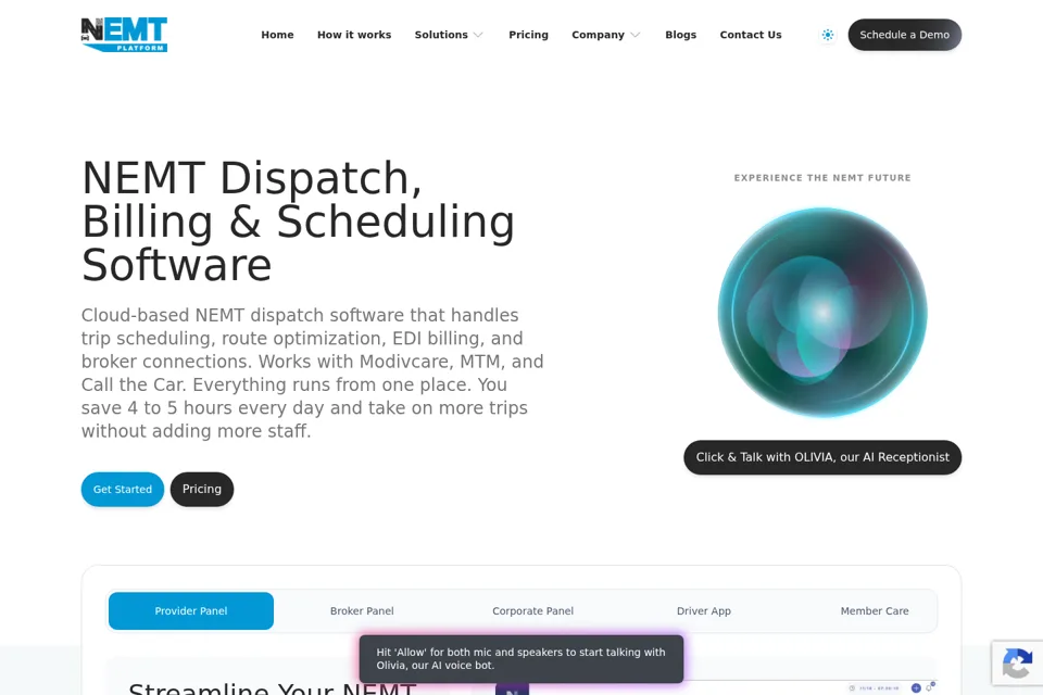 Landing page preview