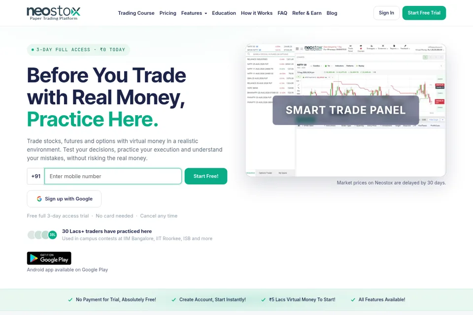 Landing page preview
