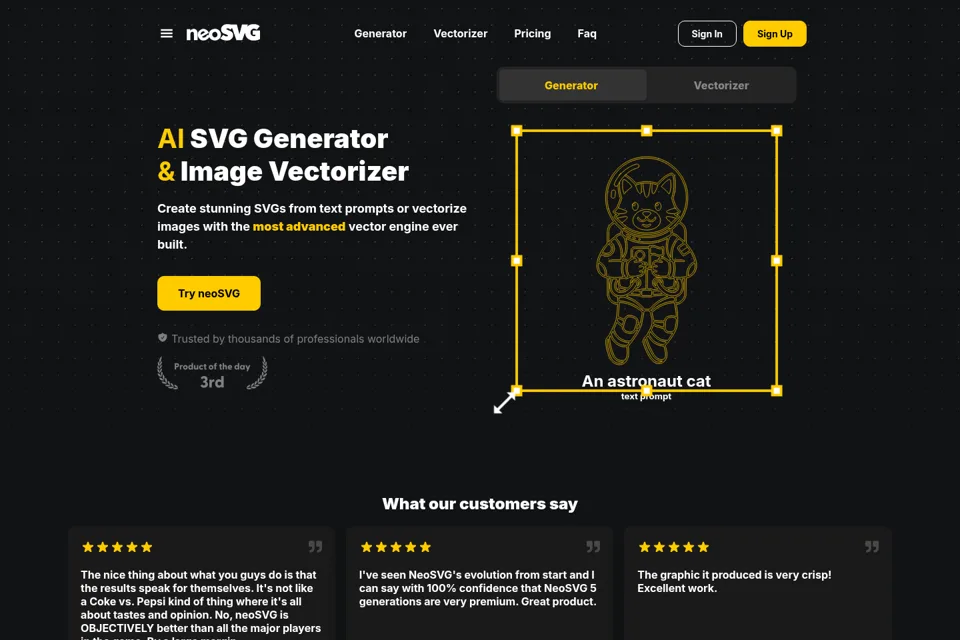 Landing page preview