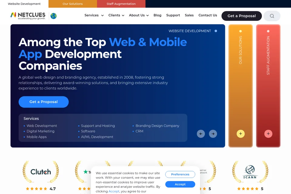 Landing page preview