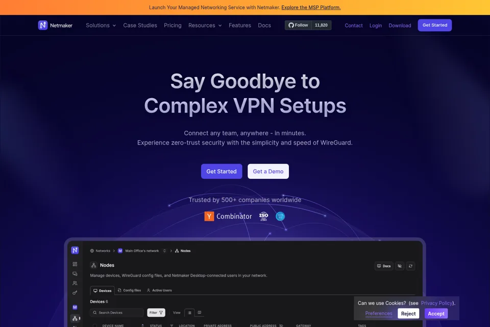 Landing page preview