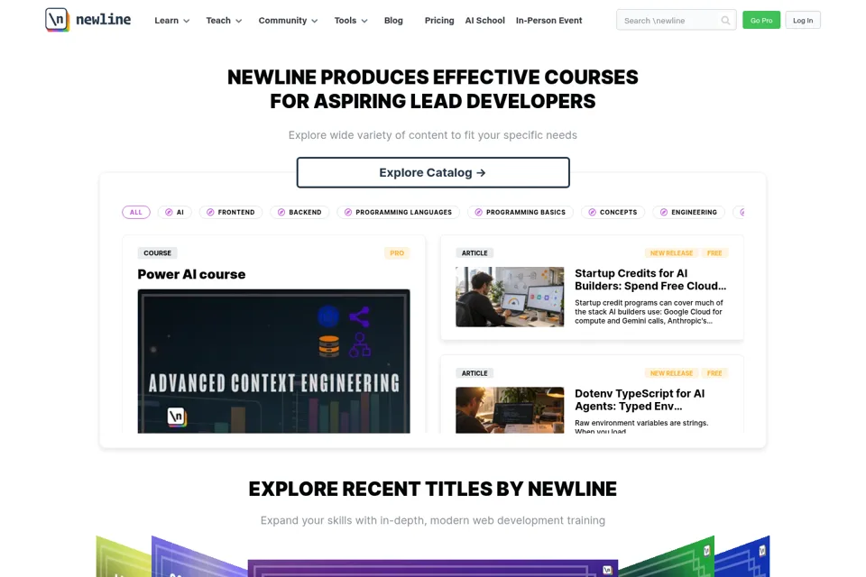 Landing page preview