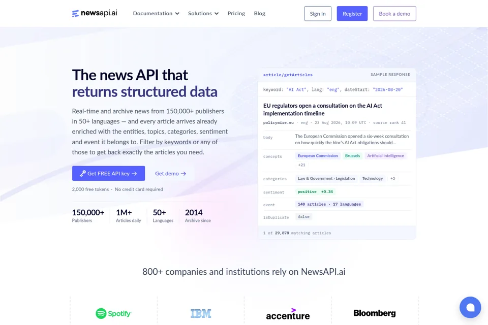 Landing page preview