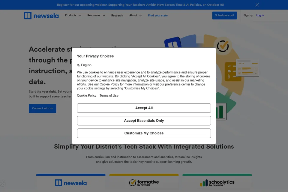Landing page preview