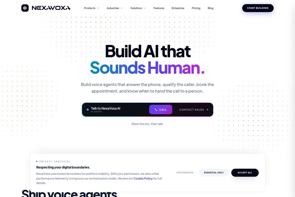 Landing page preview