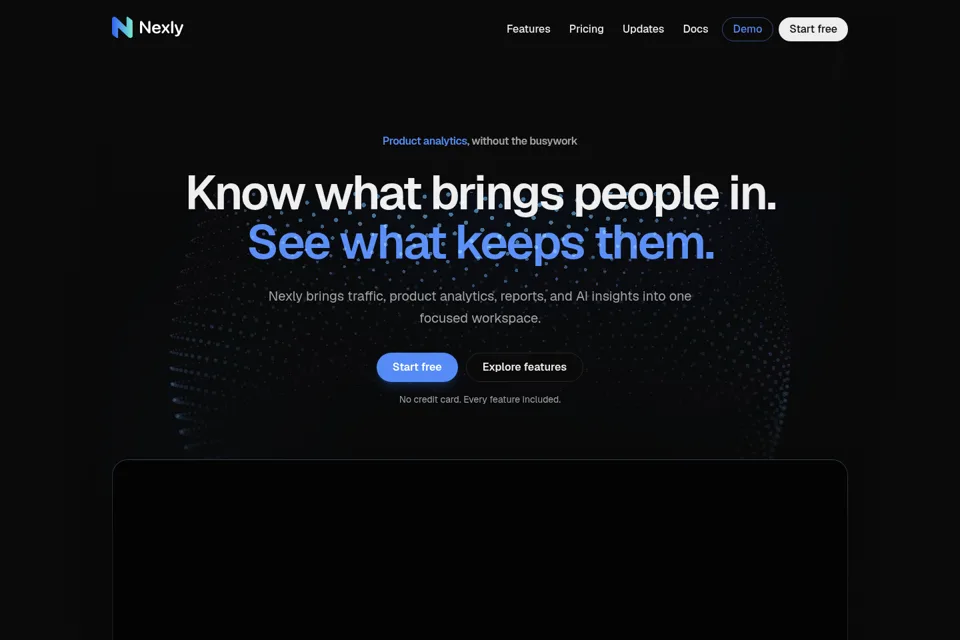 Landing page preview