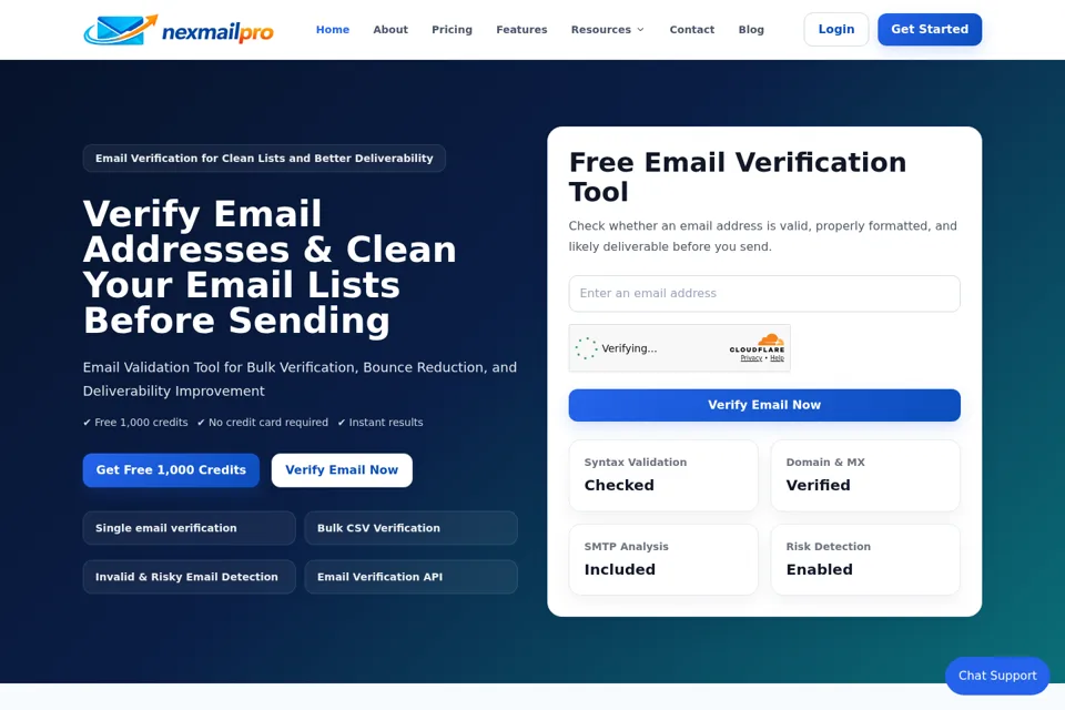 Landing page preview