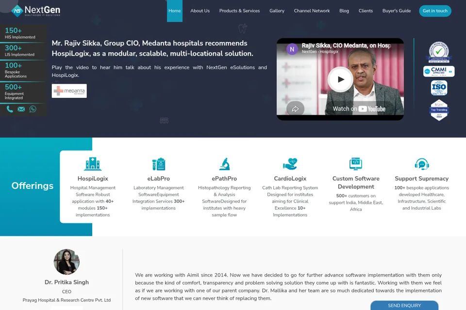 Landing page preview