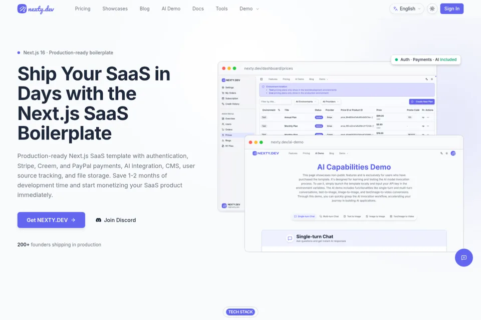 Landing page preview