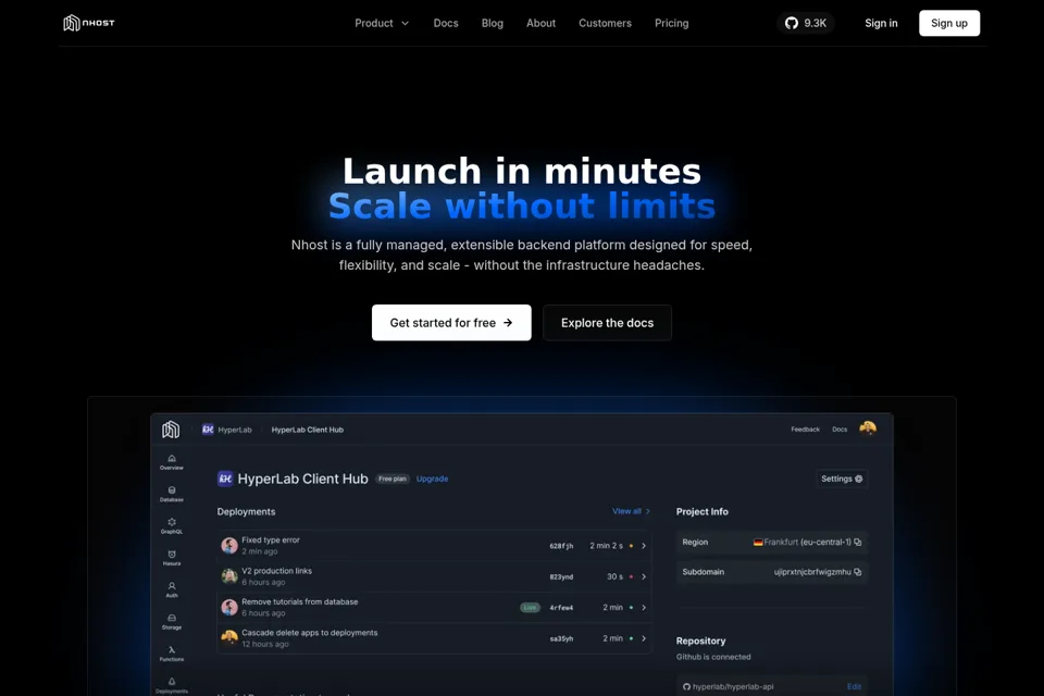 Landing page preview