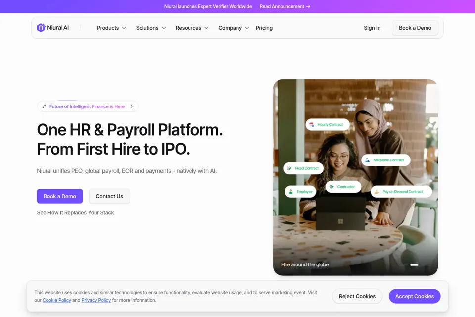 Landing page preview