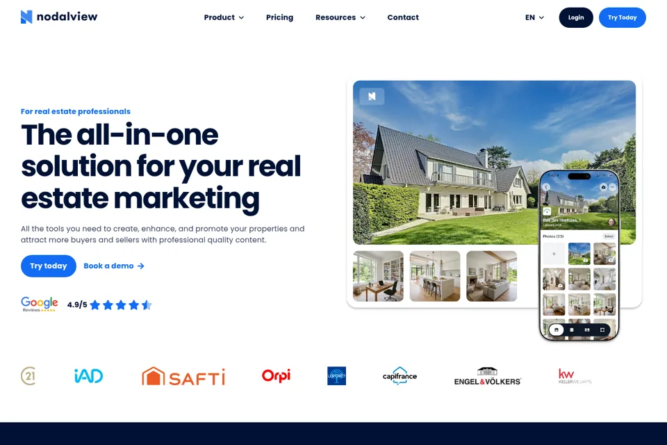 Landing page preview