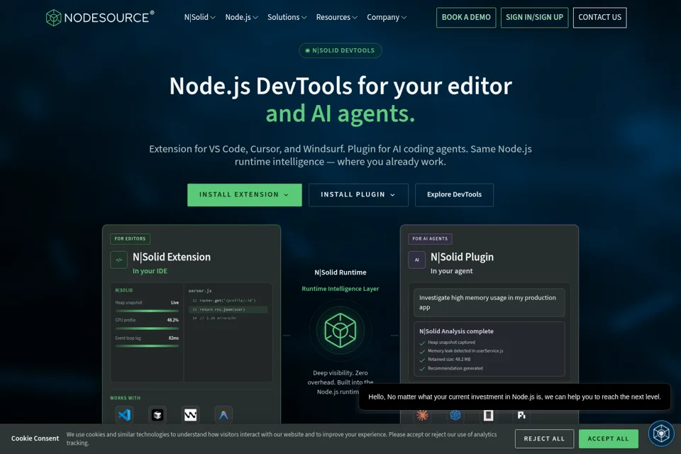 Landing page preview